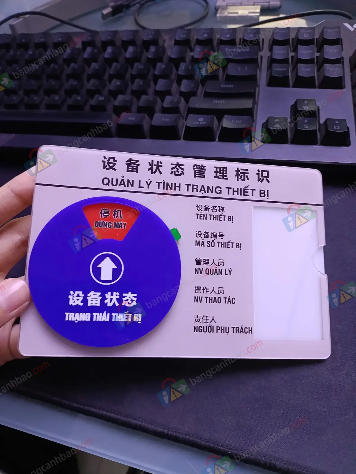 Bảng Trạng Thái Thiết Bị Song Ngữ Việt Trung  - 2